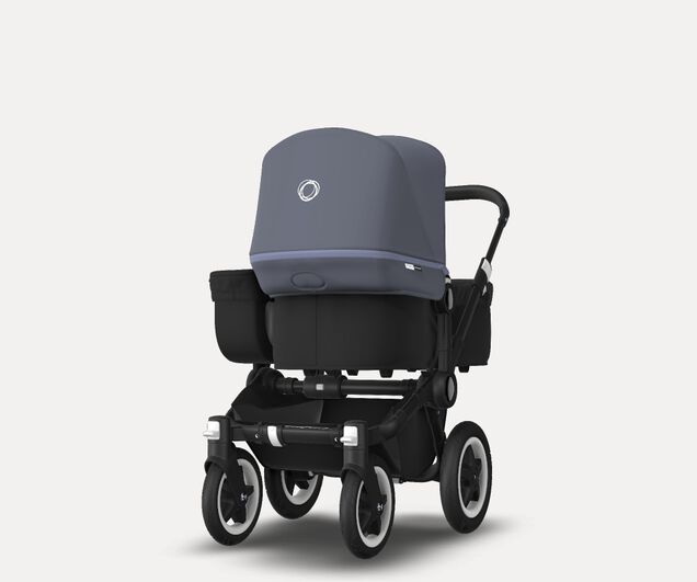 US - D2M stroller bundle, black, black, steel blue - Main Image Slide 3 of 4