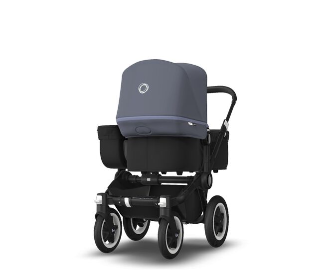US - D2M stroller bundle, black, black, steel blue - Main Image Slide 3 of 4