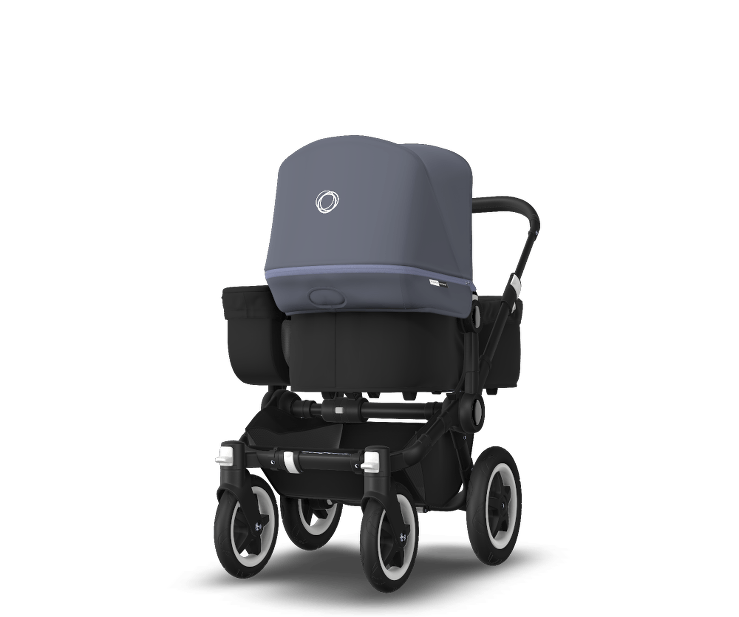 US - D2M stroller bundle, black, black, steel blue - Thumbnail Slide 3 of 4