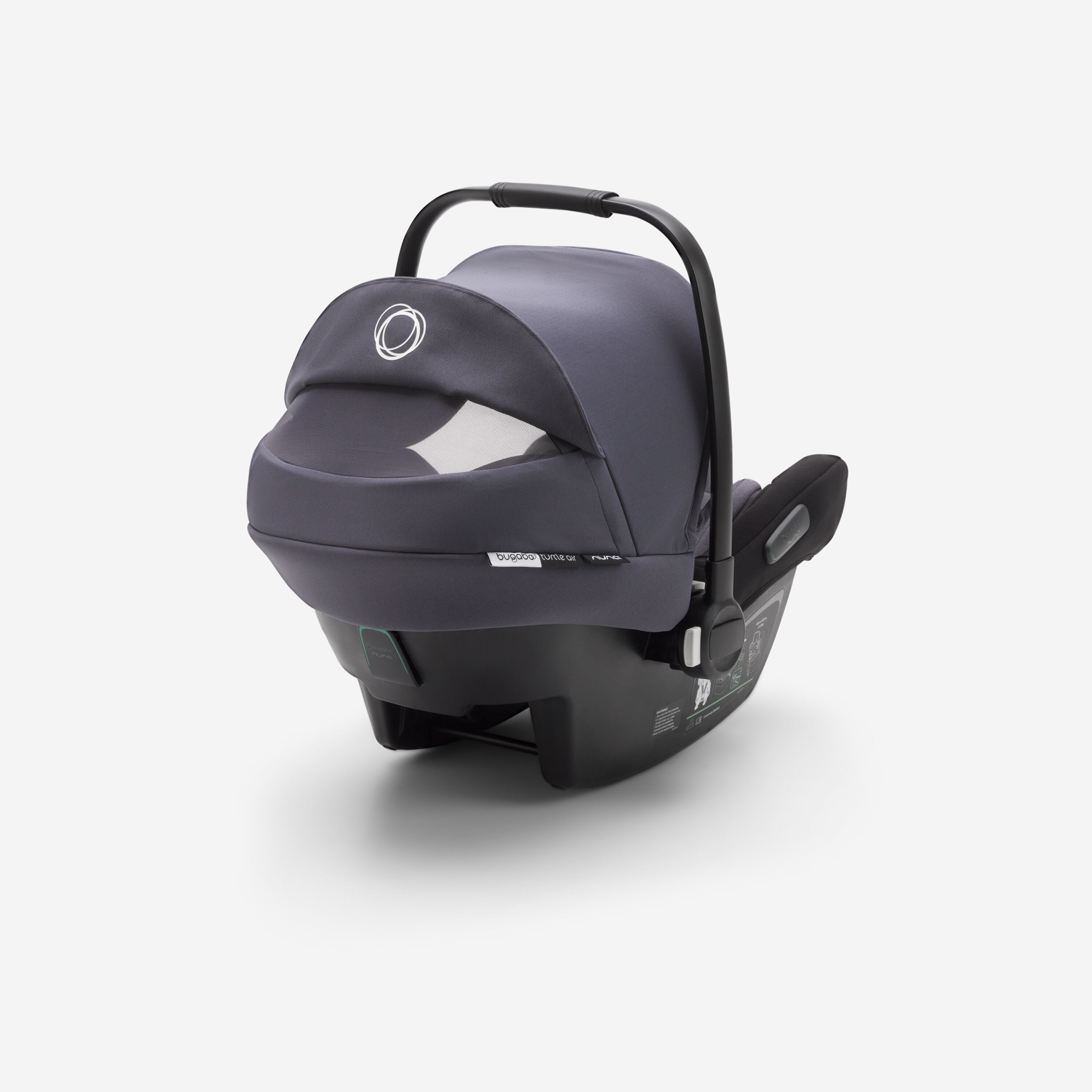 Bugaboo Bee 5 travel system steel blue sun canopy, steel blue fabrics, black base - Main Modal Image Slide 16 of 16