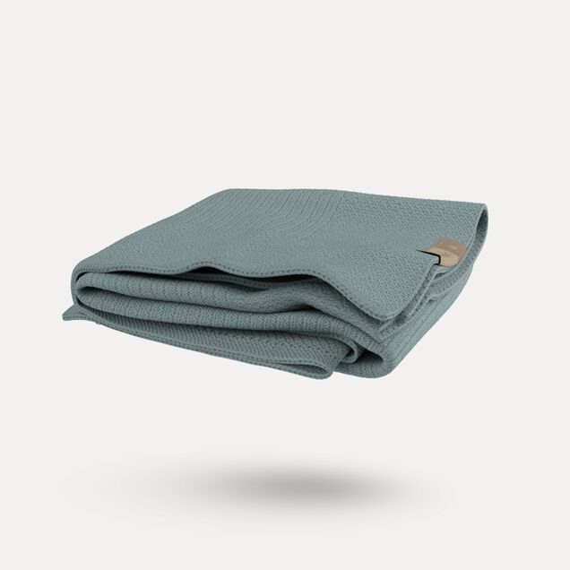 Bugaboo Soft Wool Blanket PETROL BLUE MELANGE - Main Image Slide 3 of 8