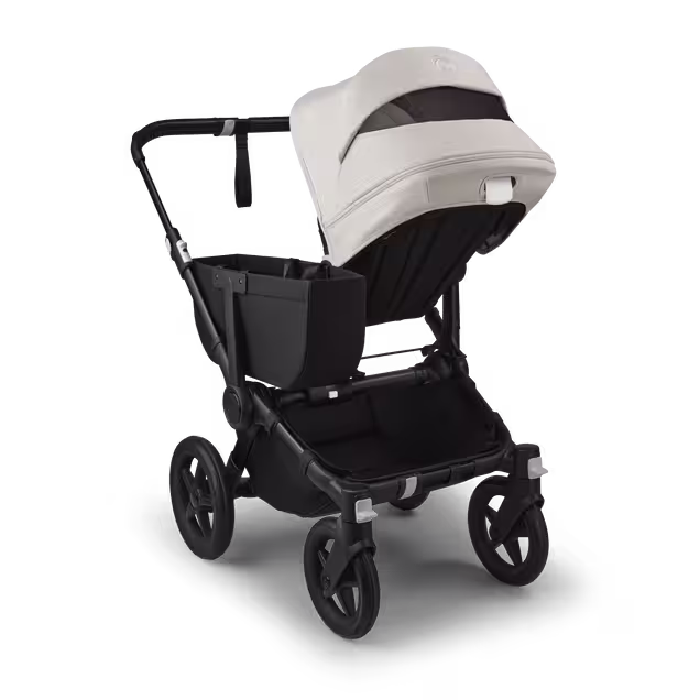 Bugaboo Donkey 5 Mono 2-in-1 stroller black base, midnight black fabrics, misty white sun canopy - Main Image Slide 4 of 11