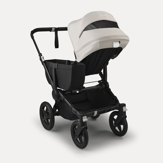 Bugaboo Donkey 5 Mono 2-in-1 stroller black base, midnight black fabrics, misty white sun canopy - Main Image Slide 4 of 12