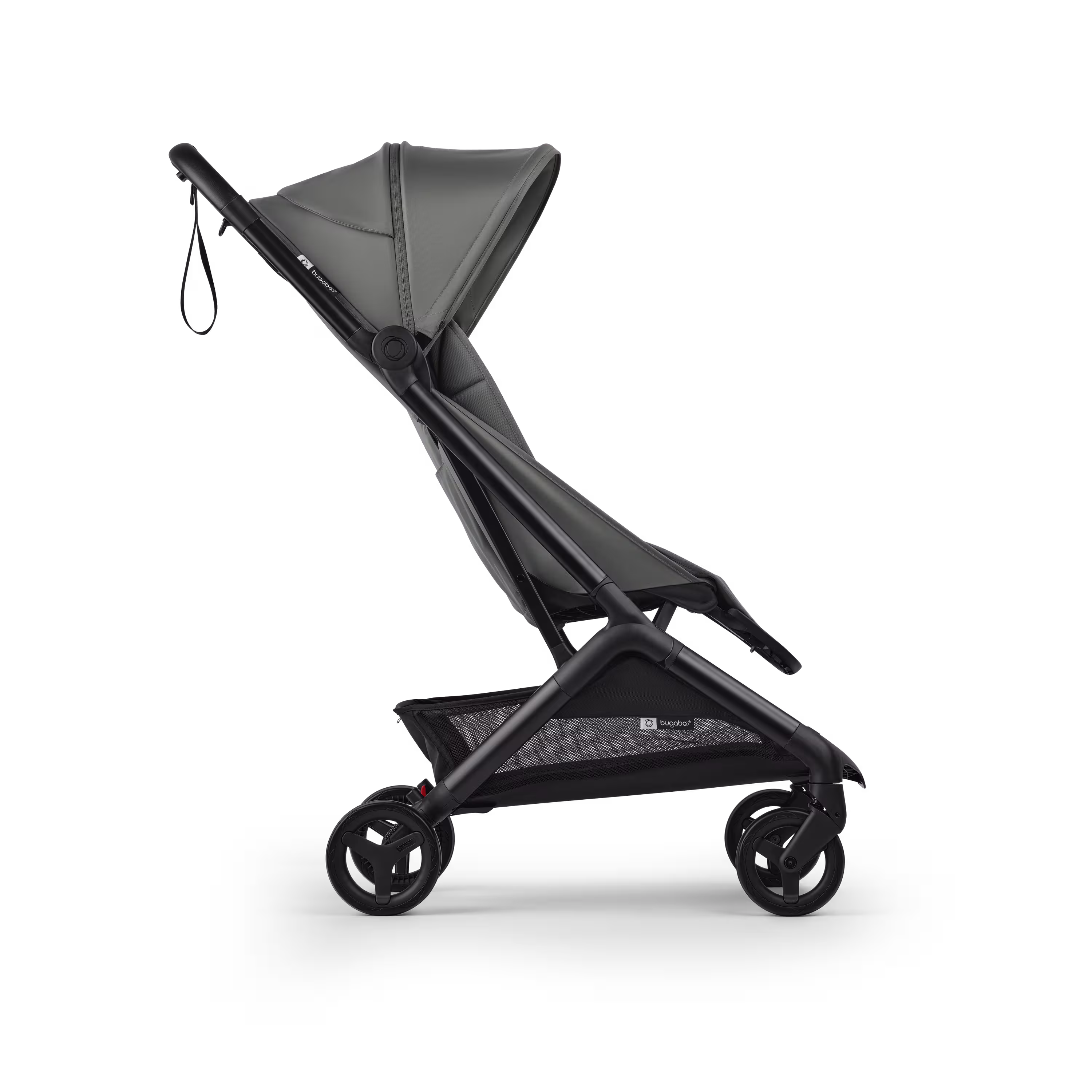Bugaboo Butterfly 2 Plus travel pram black base, forest green fabrics, forest green sun canopy - Main Modal Image Slide 2 of 12