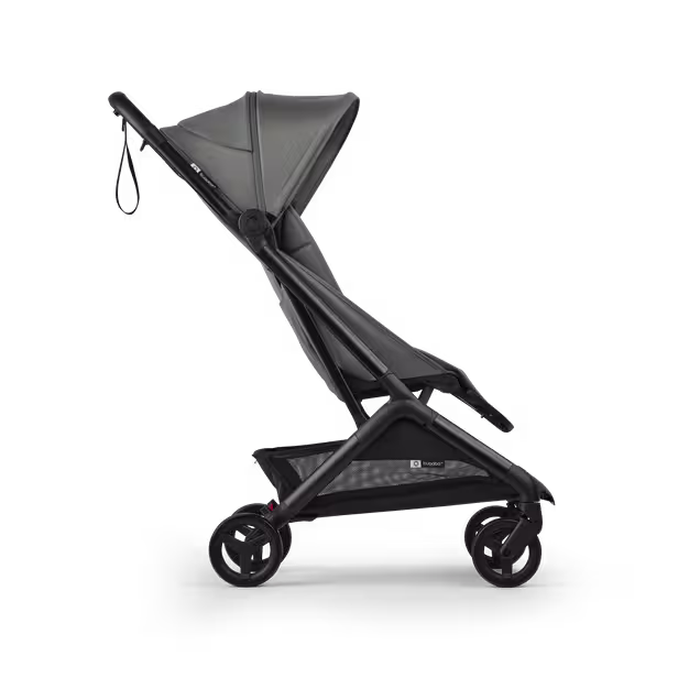Bugaboo Butterfly 2 Plus travel pram black base, forest green fabrics, forest green sun canopy - Main Image Slide 2 of 12