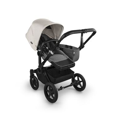 Bugaboo Donkey 5 Mono 2-in-1 stroller black base, grey mélange fabrics, misty white sun canopy - view 2