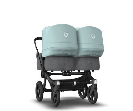 US - Bugaboo D3T stroller bundle black grey vapor blue