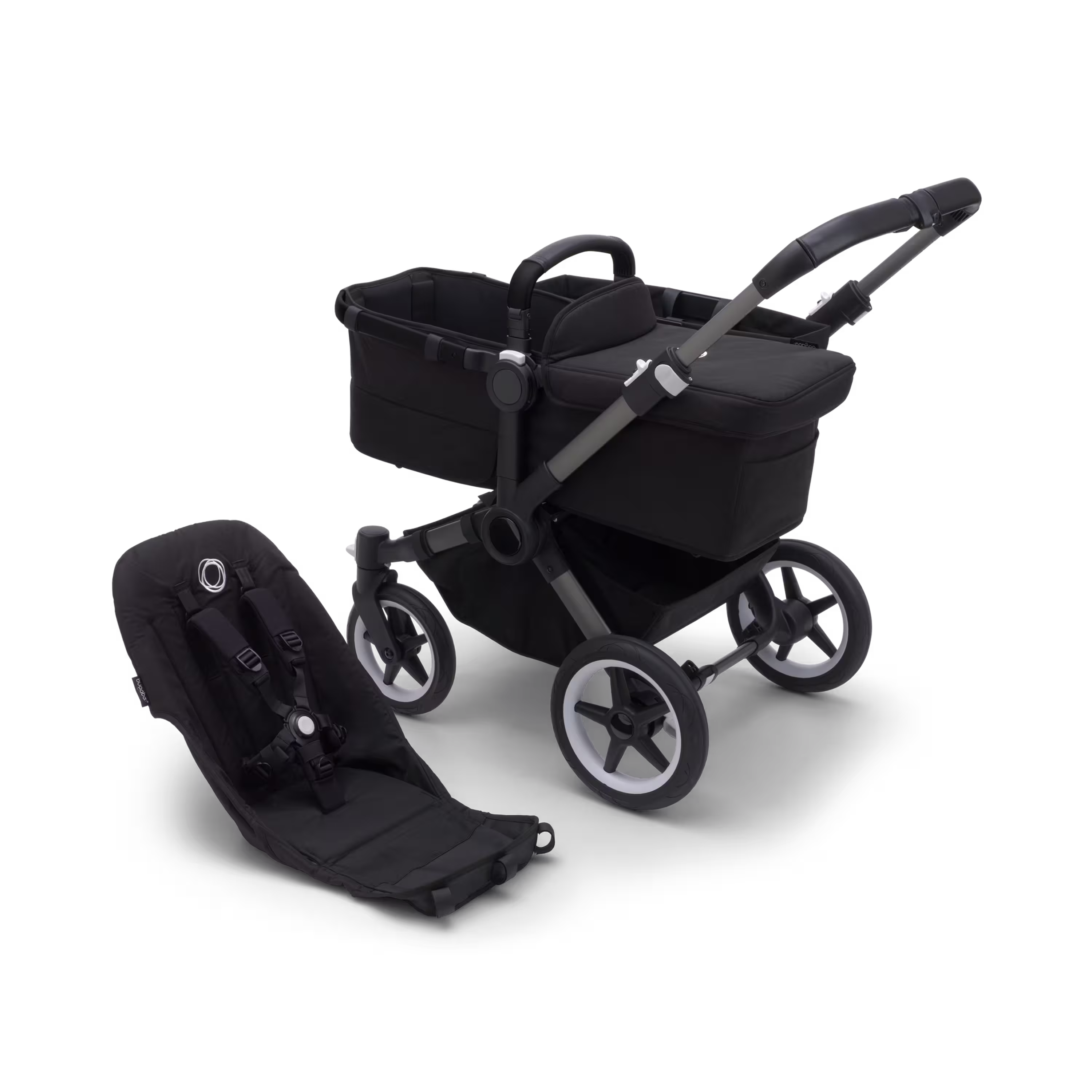 Refurbished Bugaboo Donkey 5 base RW fabric US GRAPHITE/MIDNIGHT BLACK - Main Modal Image Slide 1 of 1