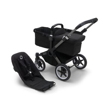 Refurbished Bugaboo Donkey 5 base RW fabric US GRAPHITE/MIDNIGHT BLACK