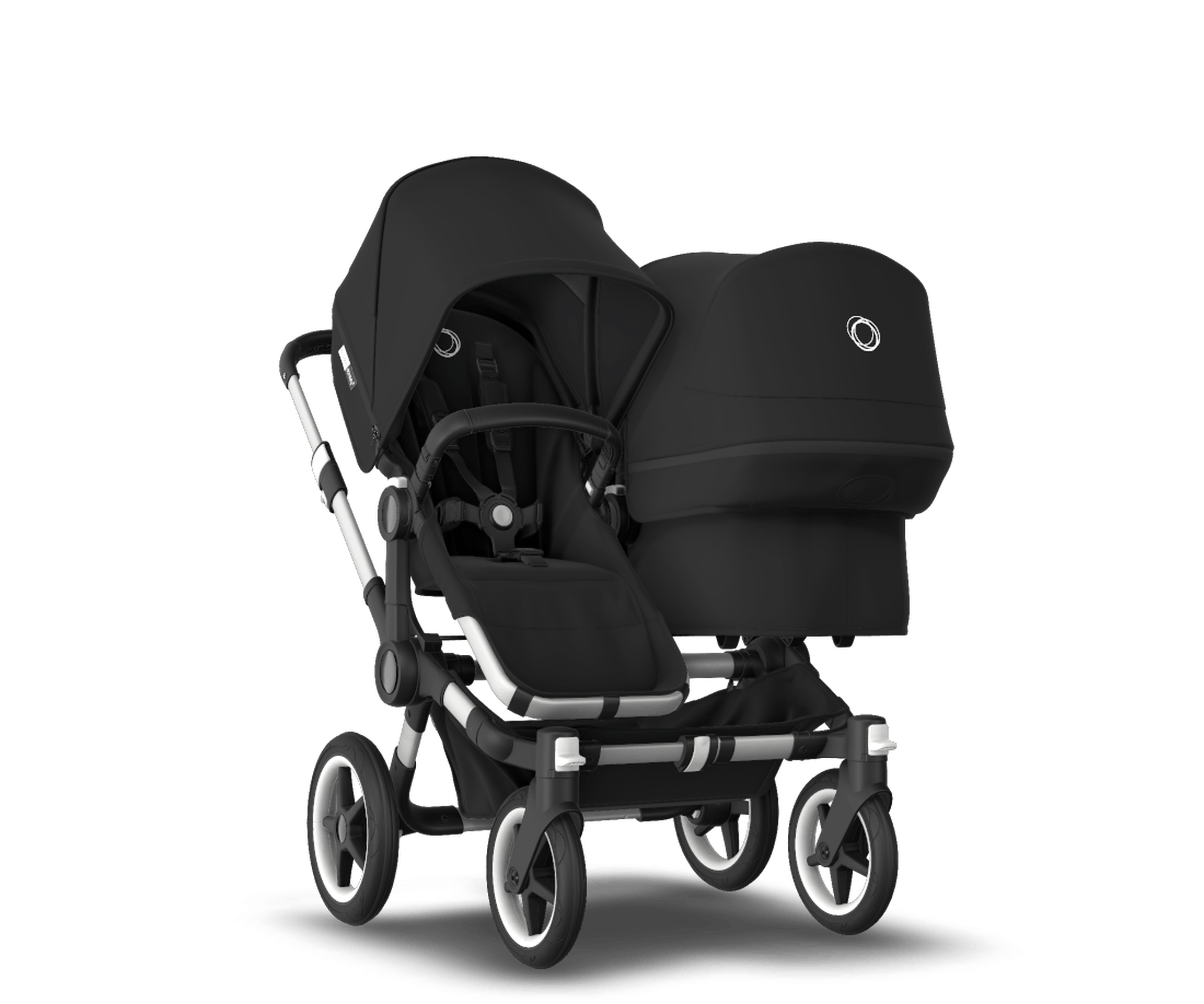 US - Bugaboo D3D stroller bundle aluminum black black - Thumbnail Slide 1 of 3