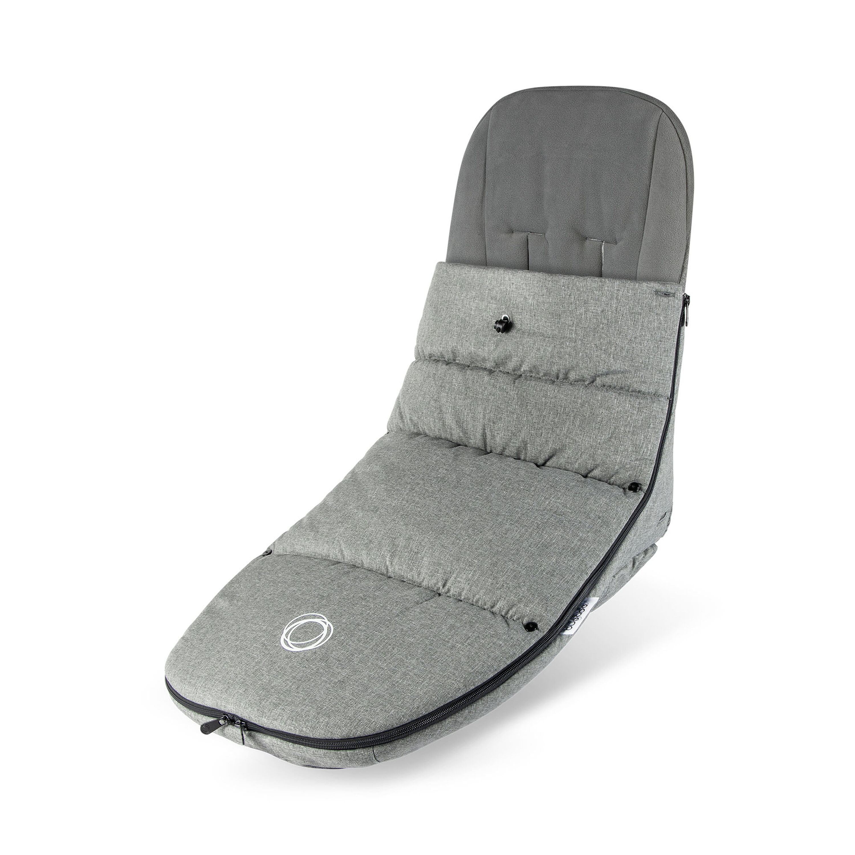 Bugaboo Cameleon 3 Plus bassinet and seat stroller fresh white sun canopy, black fabrics, black base and grey melangeblack winter accessories - Main Modal Image Slide 4 of 8