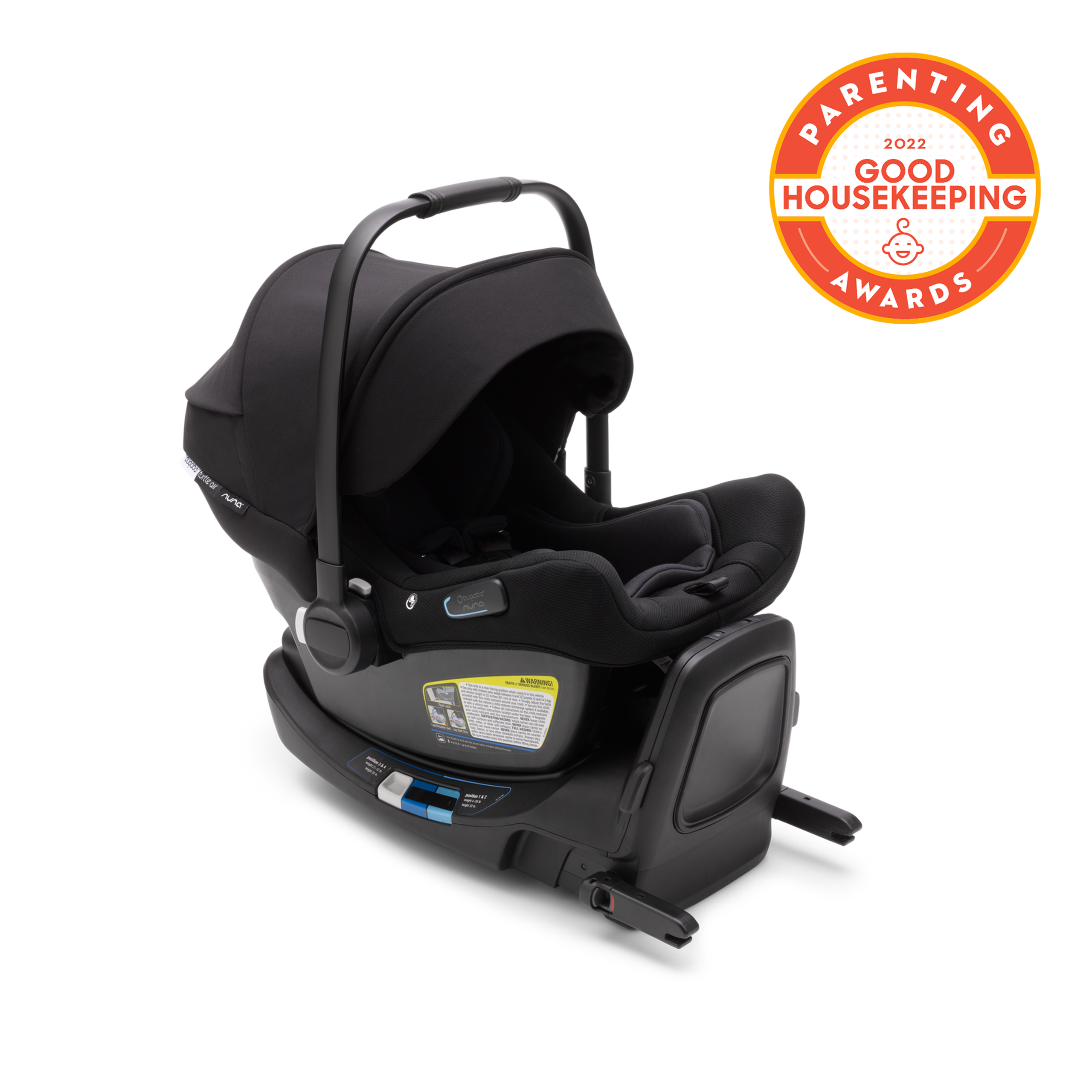 Bugaboo Turtle air by Nuna car seat + base US BLACK - Thumbnail Slide 1 of 13