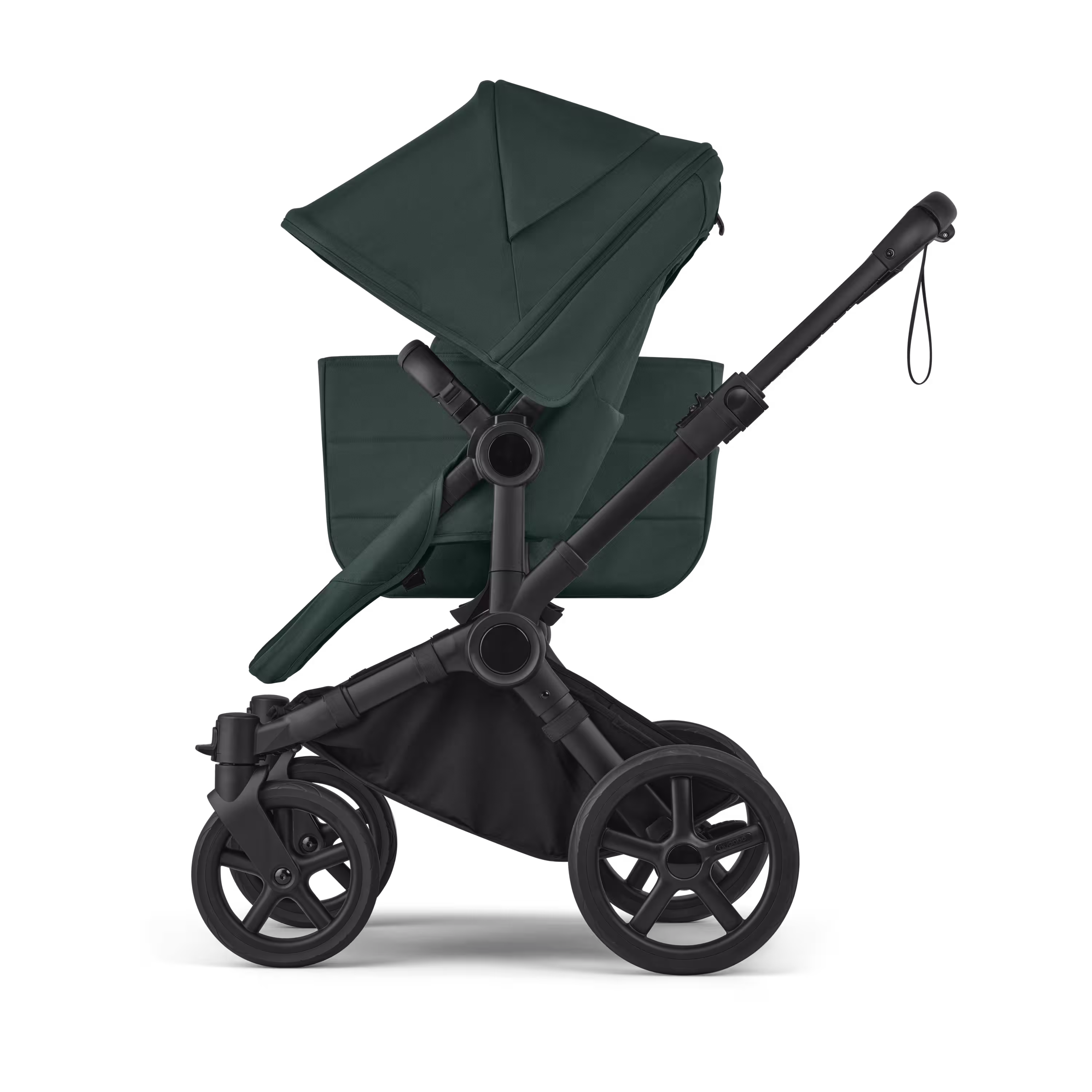 Bugaboo Donkey 6 2-in-1  pram black base, fern green fabrics, fern green sun canopy - Main Modal Image Slide 4 of 10