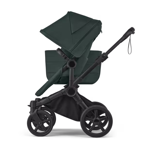 Bugaboo Donkey 6 2-in-1  pram black base, fern green fabrics, fern green sun canopy - Main Image Slide 4 of 10
