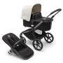 Bugaboo Fox 5 bassinet and seat stroller with graphite chassis, grey melange fabrics and misty white sun canopy. - Thumbnail Slide 1 of 15