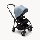 Bugaboo Bee 6 seat stroller vapor blue sun canopy, black fabrics, black base