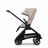Bugaboo Dragonfly seat stroller black base, desert taupe fabrics, desert taupe sun canopy - Thumbnail Slide 1 of 16