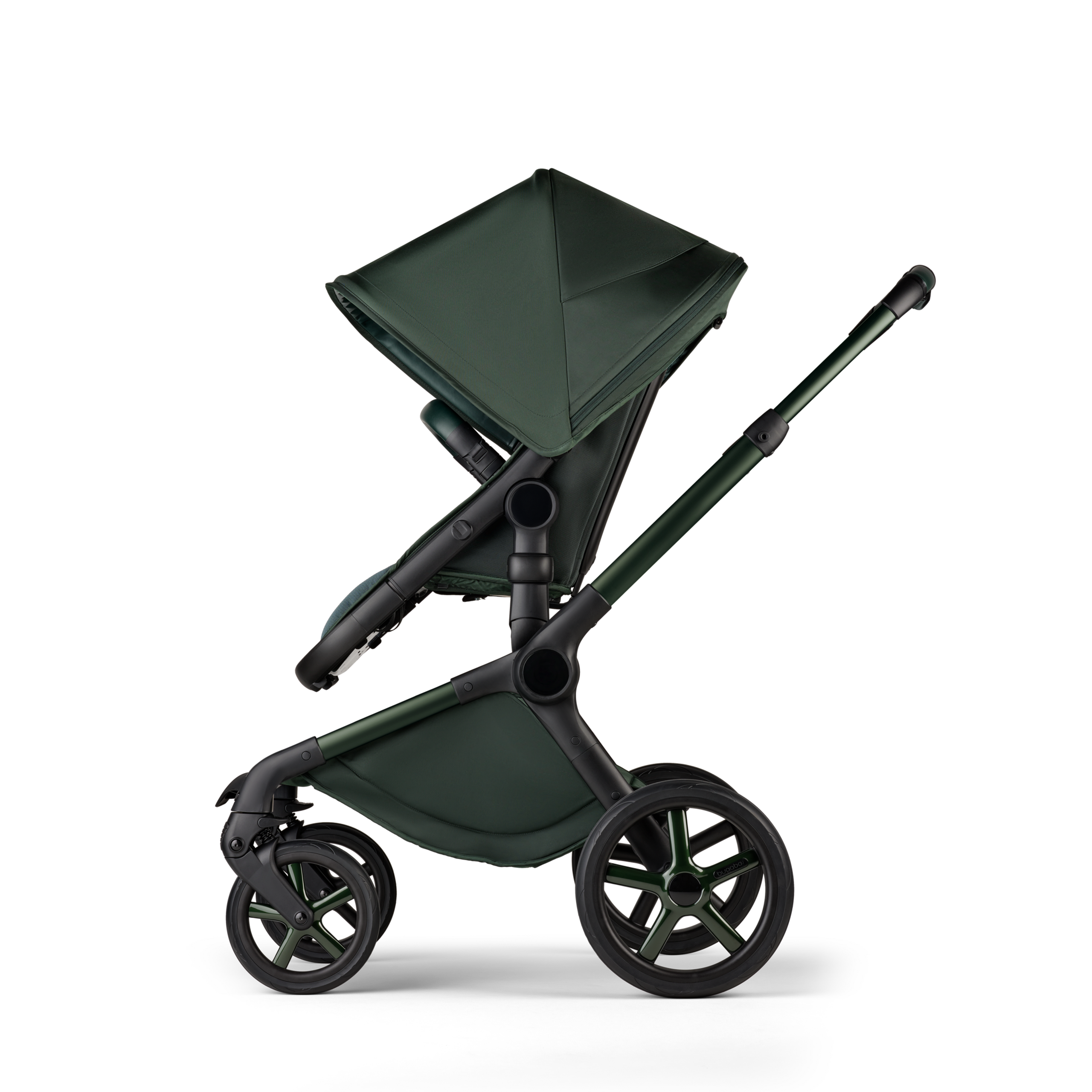 Refurbished Bugaboo Fox 5 complete Noir Limited Edition UK MIDNIGHT GREEN - Thumbnail Slide 4 of 15