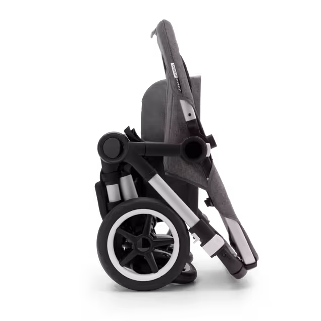 Bugaboo Donkey 3 Duo seat and bassinet stroller grey melange sun canopy, black fabrics, black base - Main Image Slide 5 of 5