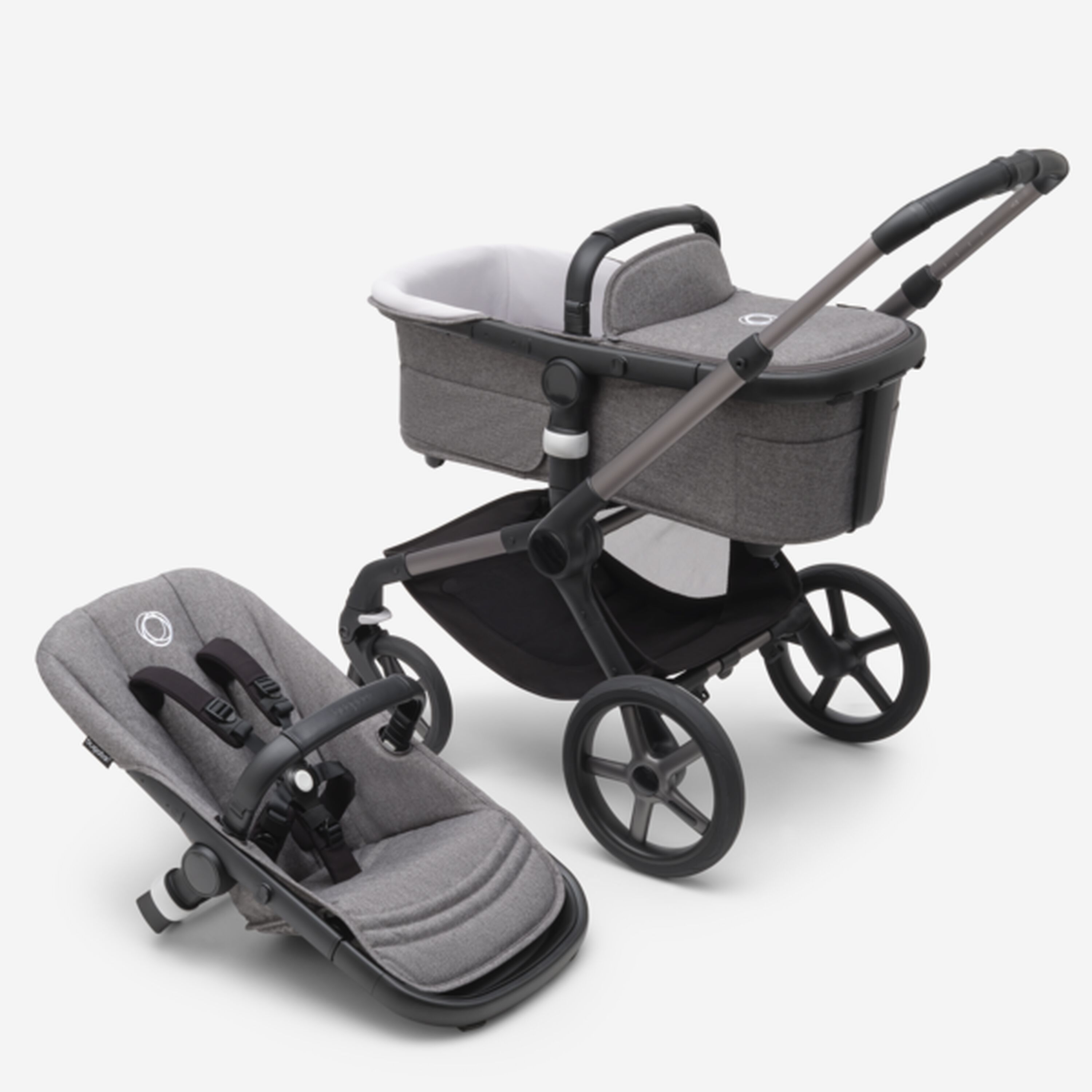 Refurbished Bugaboo Fox 5 base US GRAPHITE/GREY MELANGE - Main Modal Image Slide 1 of 1