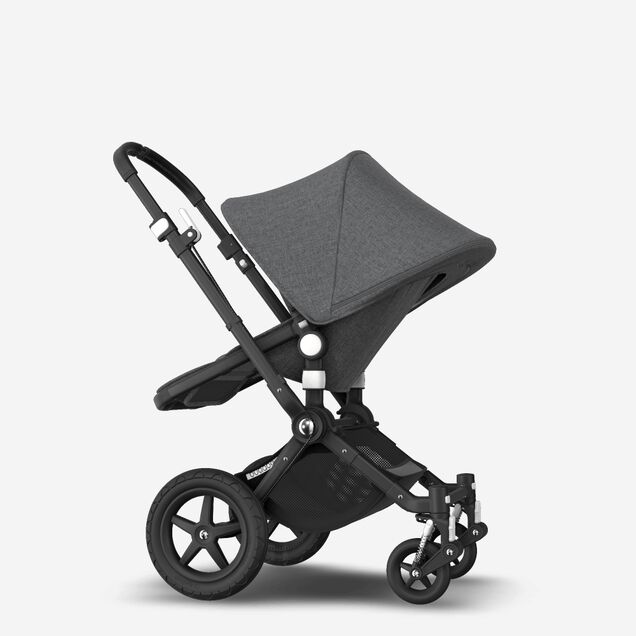 Bugaboo Cameleon 3 Plus seat and bassinet stroller grey melange sun canopy, grey melange fabrics, black base - Main Image Slide 3 of 8