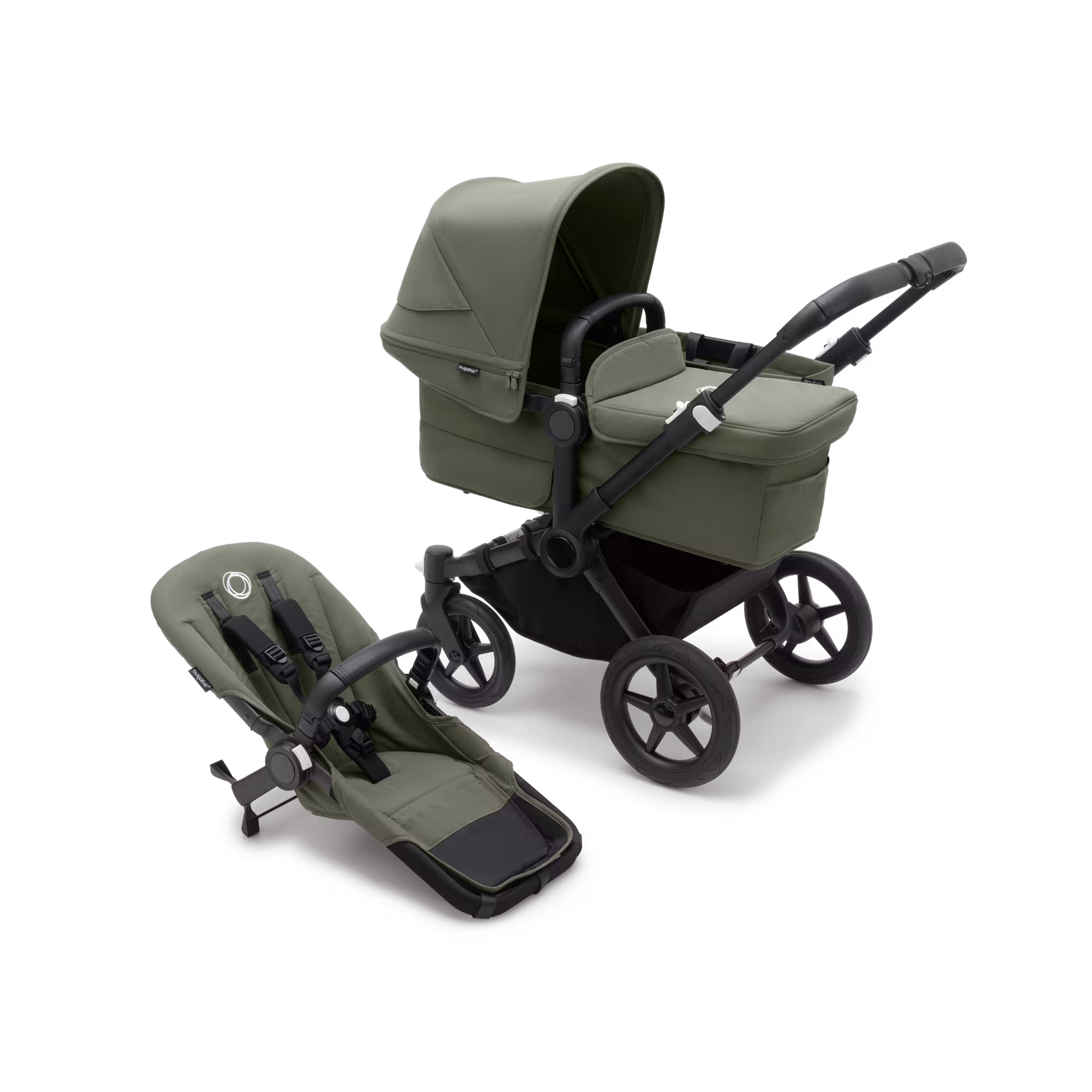 Refurbished Bugaboo Donkey 5 Mono complete UK BLACK/FOREST GREEN-FOREST GREEN - Main Modal Image Slide 1 of 6