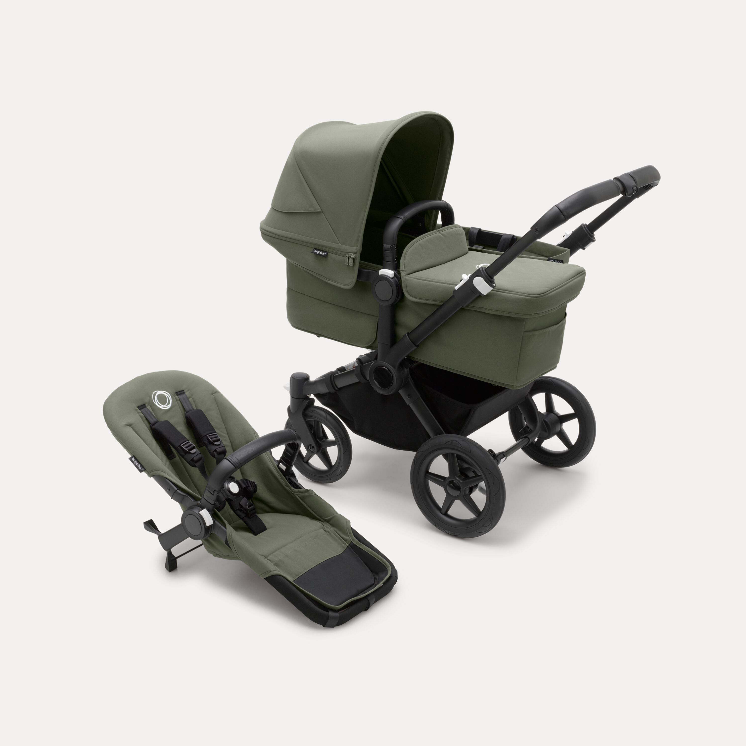 Refurbished Bugaboo Donkey 5 Mono complete BLACK/FOREST GREEN-FOREST GREEN - Main Modal Image Slide 1 of 6