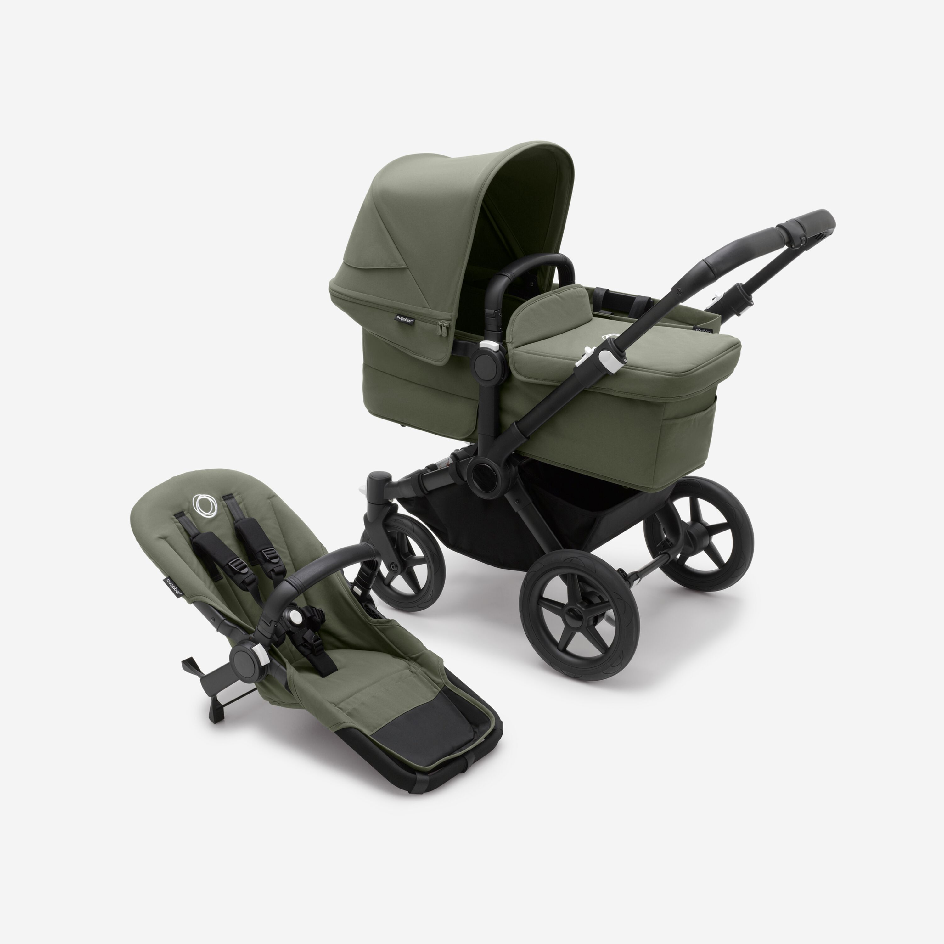 Refurbished Bugaboo Donkey 5 Mono complete BLACK/FOREST GREEN-FOREST GREEN - Main Modal Image Slide 1 of 6
