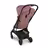 Bugaboo Butterfly 2 travel stroller black base, dusty pink fabrics, dusty pink sun canopy  - Thumbnail Slide 3 of 8