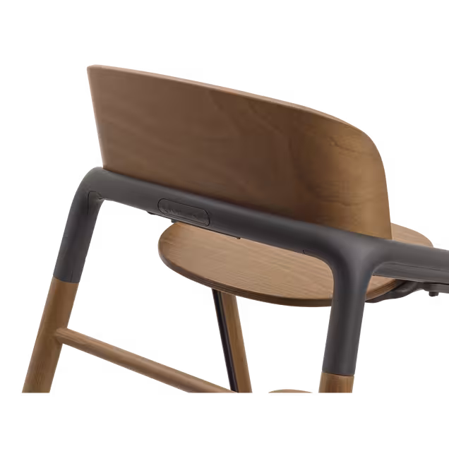 Back of the Bugaboo Giraffe chair in warm wood/grey. - Main Image Slide 3 of 6
