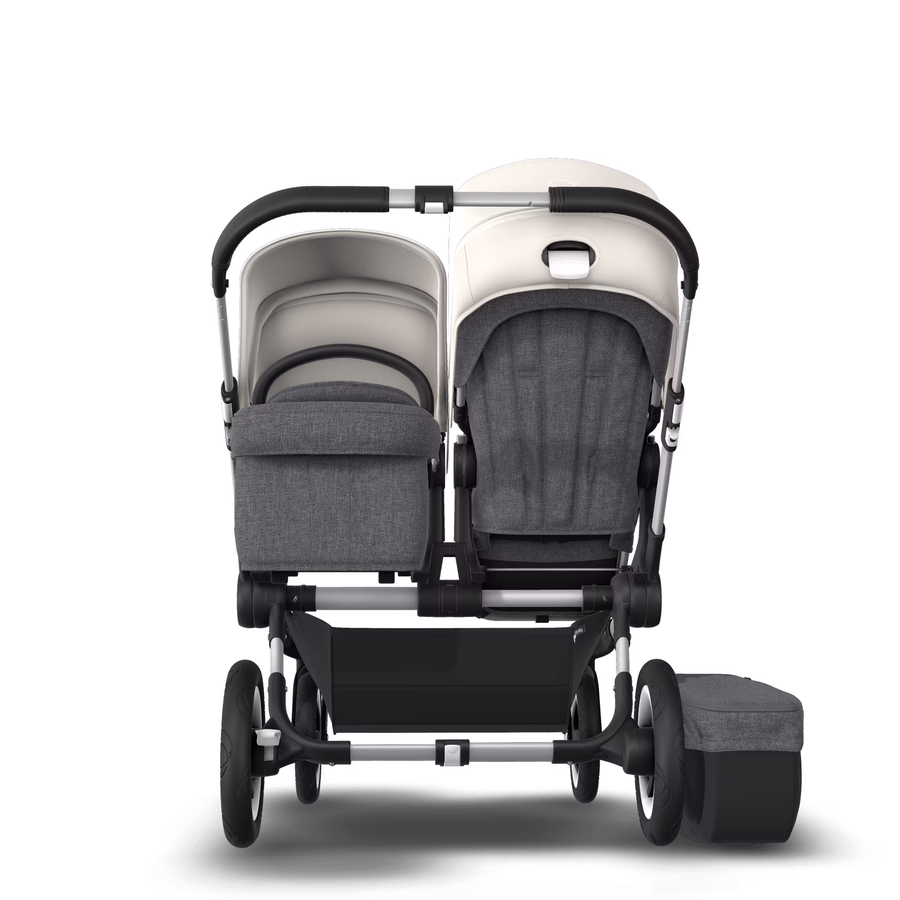 Donkey 2 Duo Fresh White Sun Canopy, Grey Melange Fabrics, Aluminium Chassis - Main Modal Image Slide 3 of 6