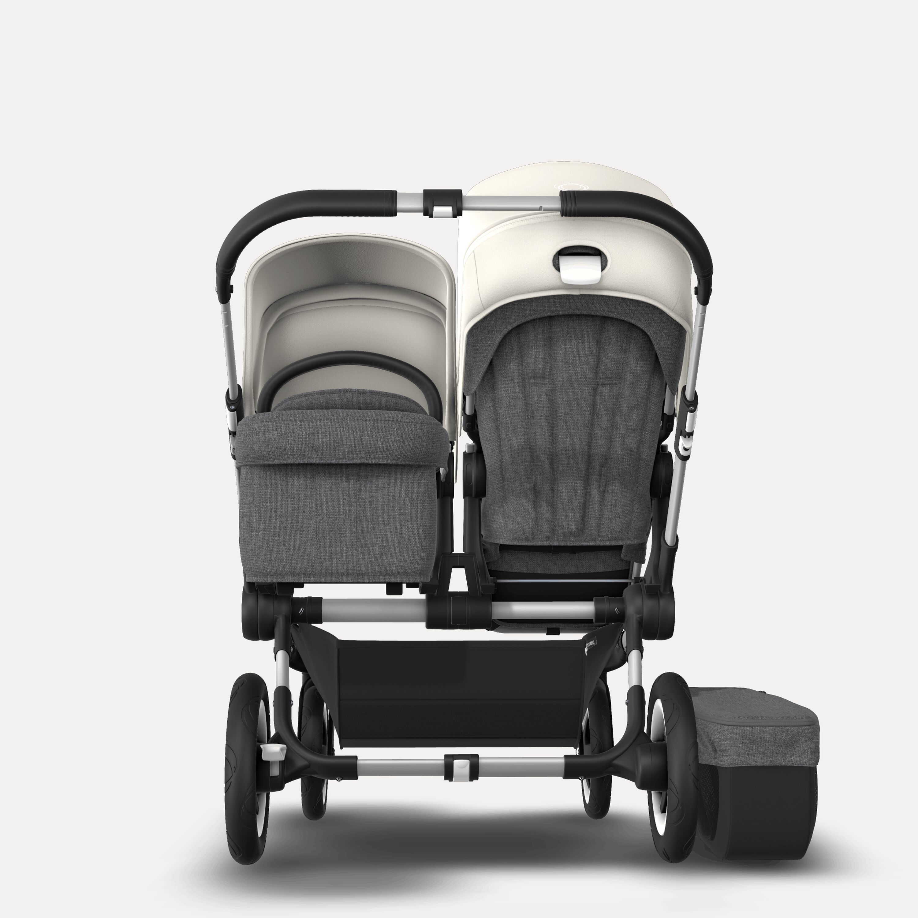 Donkey 2 Duo Fresh White Sun Canopy, Grey Melange Fabrics, Aluminium Chassis - Main Modal Image Slide 3 of 6