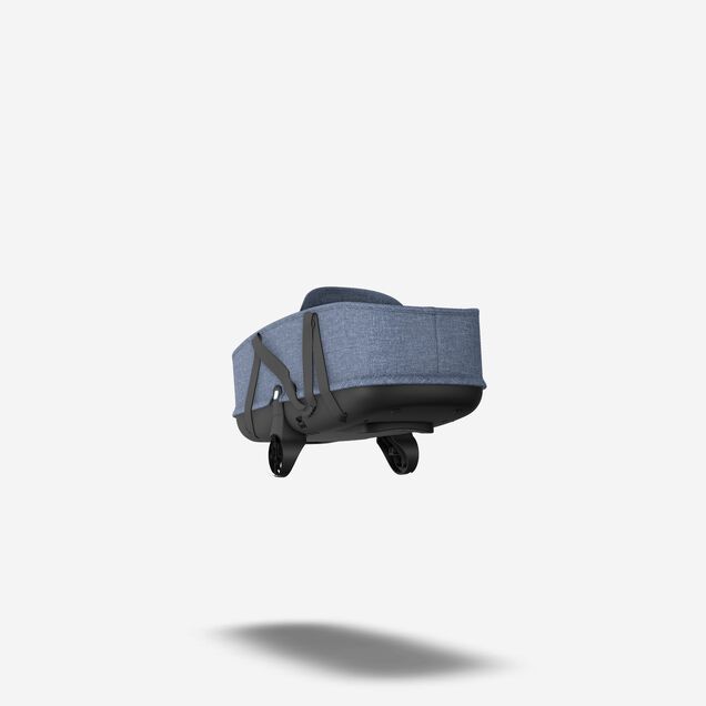 Refurbished Bugaboo bee5 carrycot TFS BLUE MELANGE - Main Image Slide 1 of 6