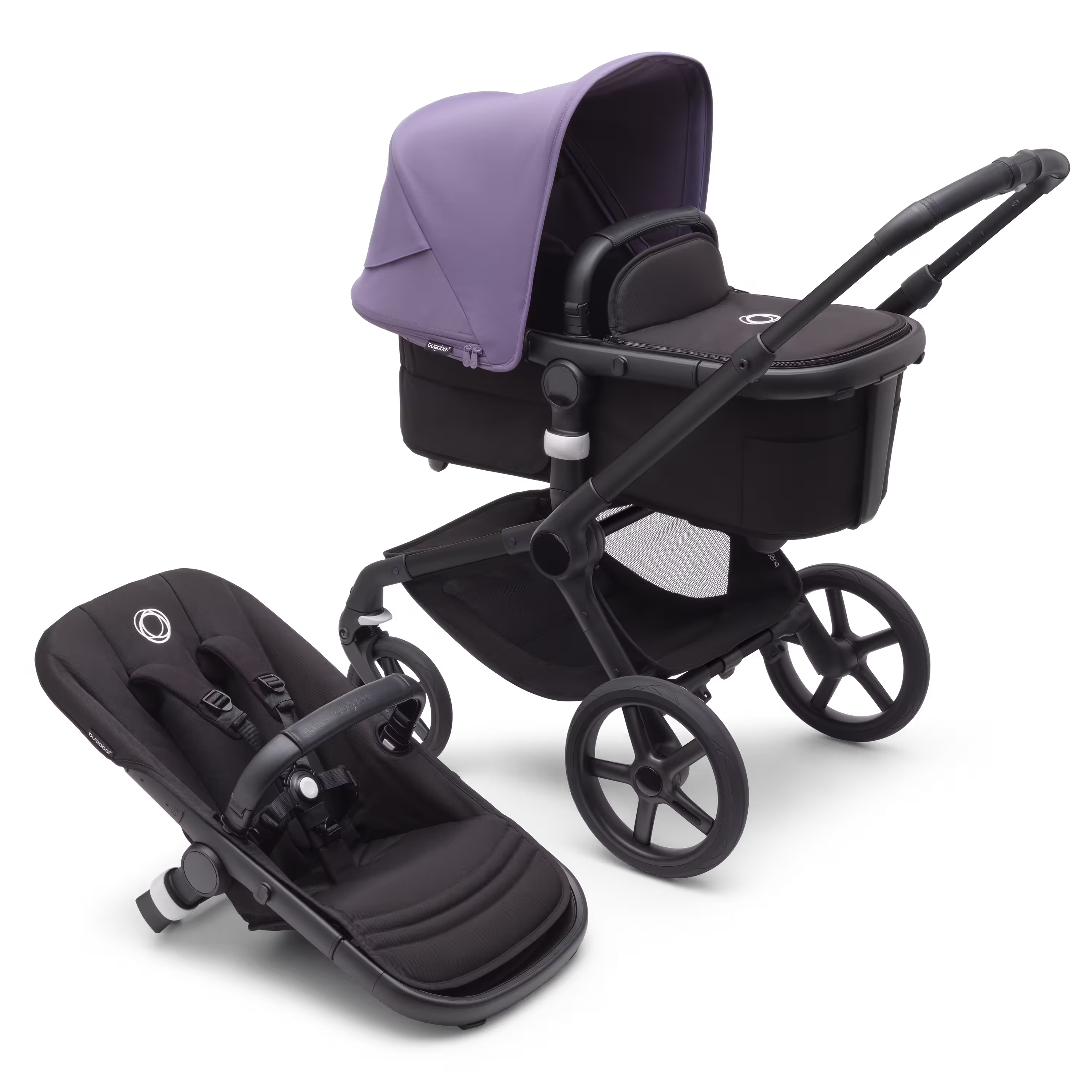 Refurbished Bugaboo Fox 5 complete US BLACK/MIDNIGHT BLACK-ASTRO PURPLE - Main Modal Image Slide 1 of 2