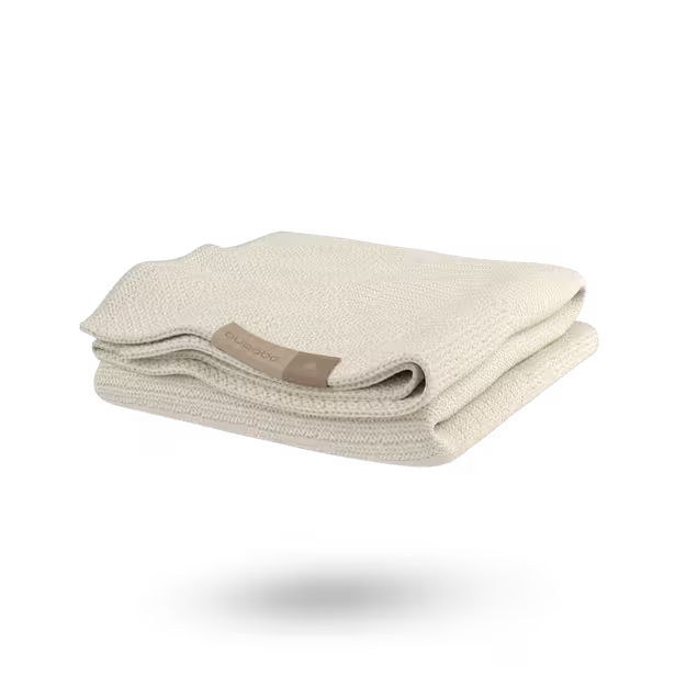 Refurbished Bugaboo Soft Wool Blanket OFF WHITE MELANGE - Main Image Slide 8 of 9
