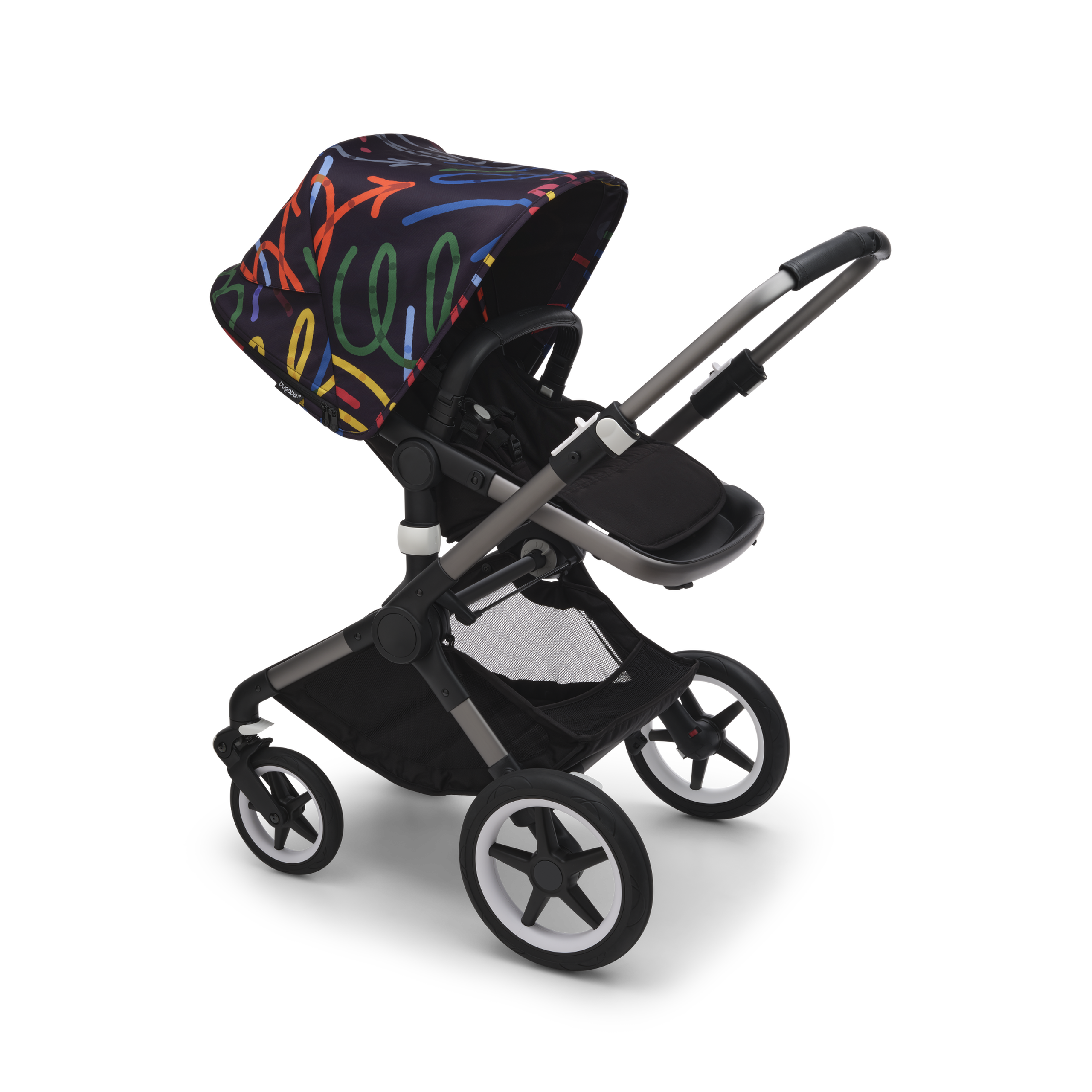 Bugaboo Fox 3 sun canopy Art of Discovery DARK BLUE  - Thumbnail Slide 5 of 6