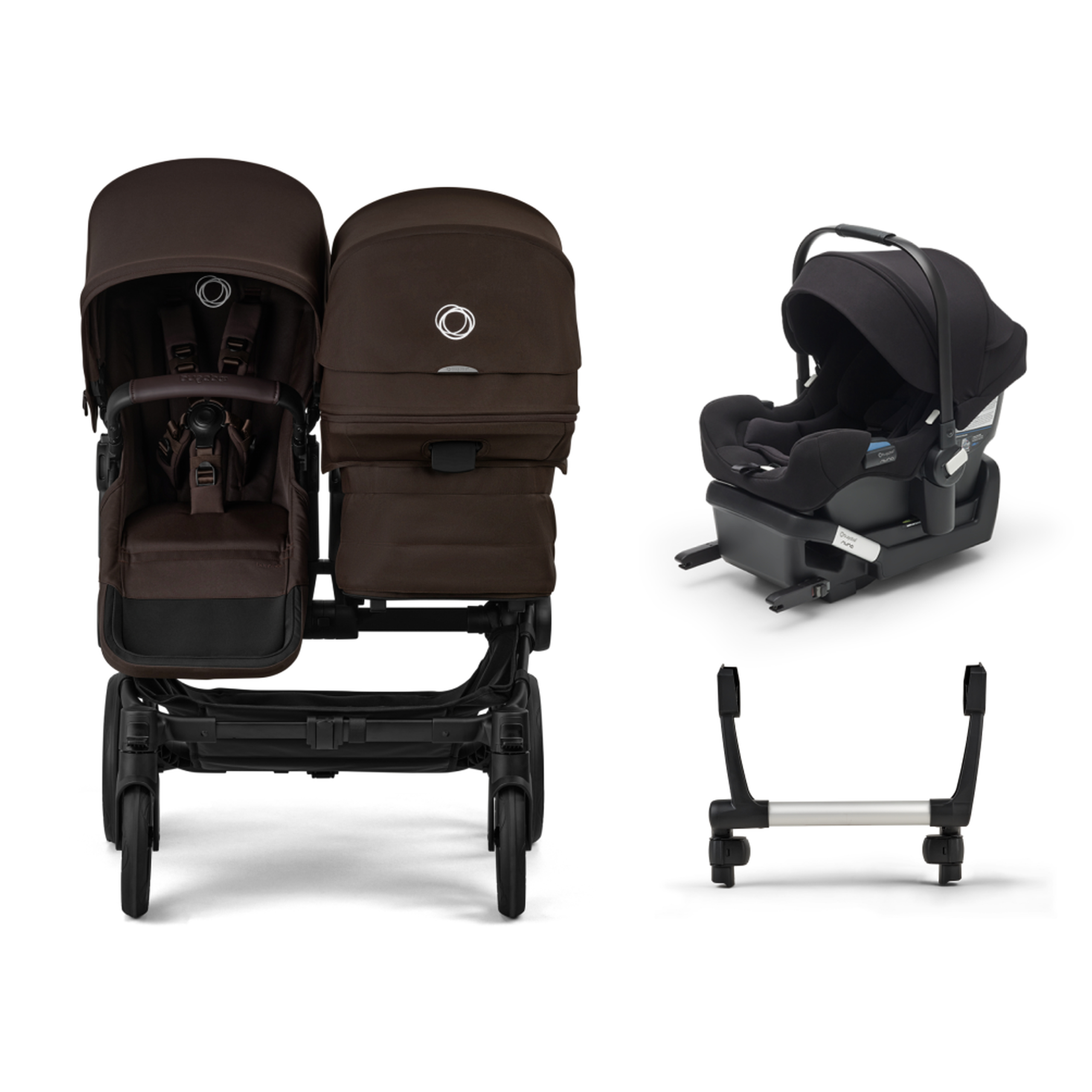 Bugaboo Donkey 6 Double Stroller Travel System Bundle - Thumbnail Slide 1 of 4