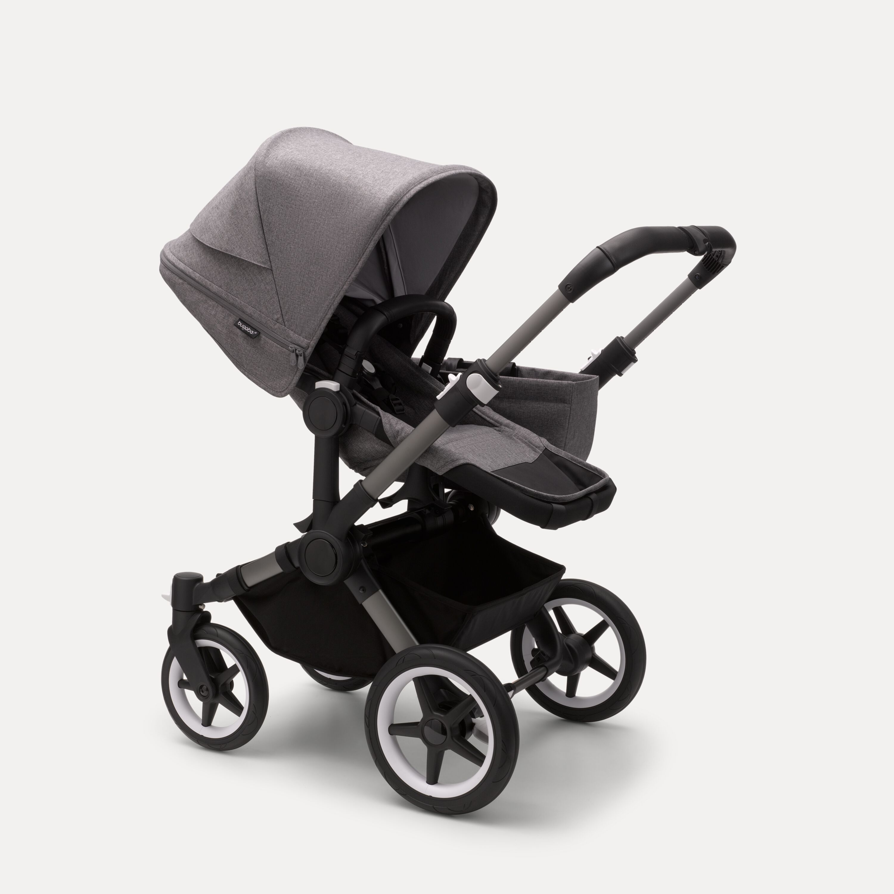 Refurbished Bugaboo Donkey 5 Mono complete GRAPHITE/GREY MÉLANGE-GREY MÉLANGE - Main Modal Image Slide 3 of 6