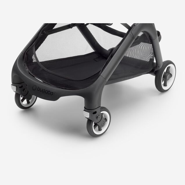 Bugaboo Butterfly travel stroller black base, dark cherry red fabrics, dark cherry red sun canopy - Main Image Slide 5 of 13