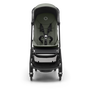 Bugaboo Butterfly seat stroller black base, forest green fabrics, forest green sun canopy - Thumbnail Modal Image Slide 4 of 14