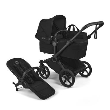 Bugaboo Donkey 6 2-in-1  pram black base, heritage black fabrics, heritage black sun canopy