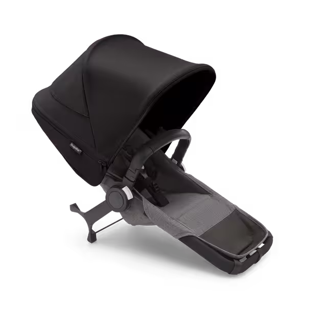 Bugaboo Donkey 5 Duo extension set complete GREY MÉLANGE-MIDNIGHT BLACK - Main Image Slide 1 of 1