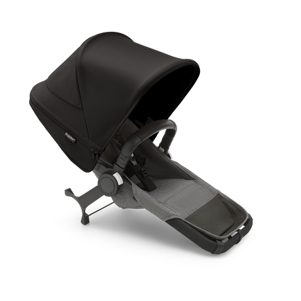 Bugaboo Donkey 5 Duo extension set complete GREY MÉLANGE-MIDNIGHT BLACK