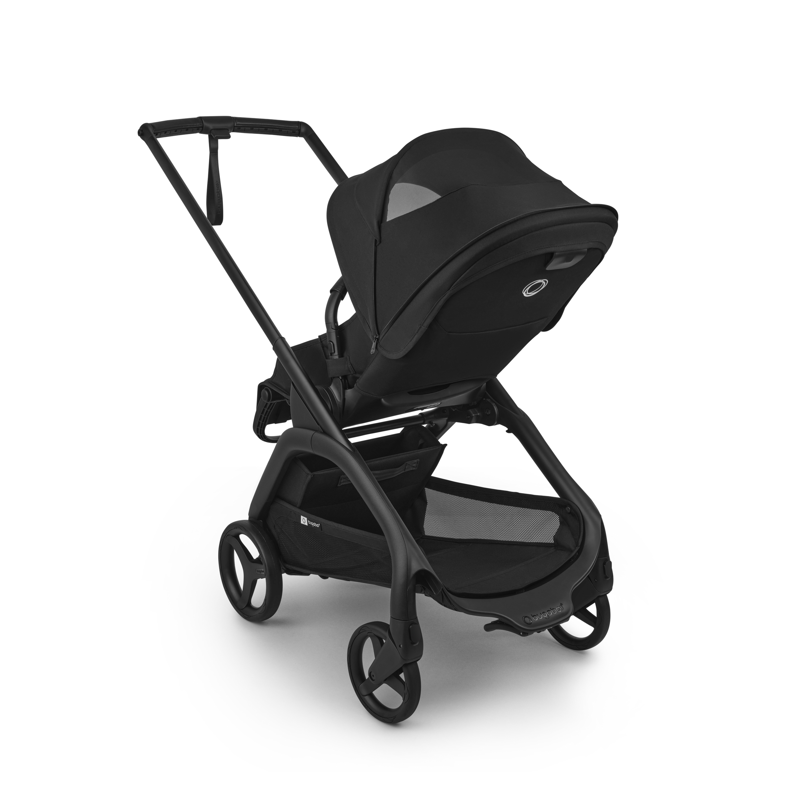 Bugaboo Dragonfly Plus seat stroller graphite base, grey melange fabrics, grey melange sun canopy - Thumbnail Slide 6 of 11