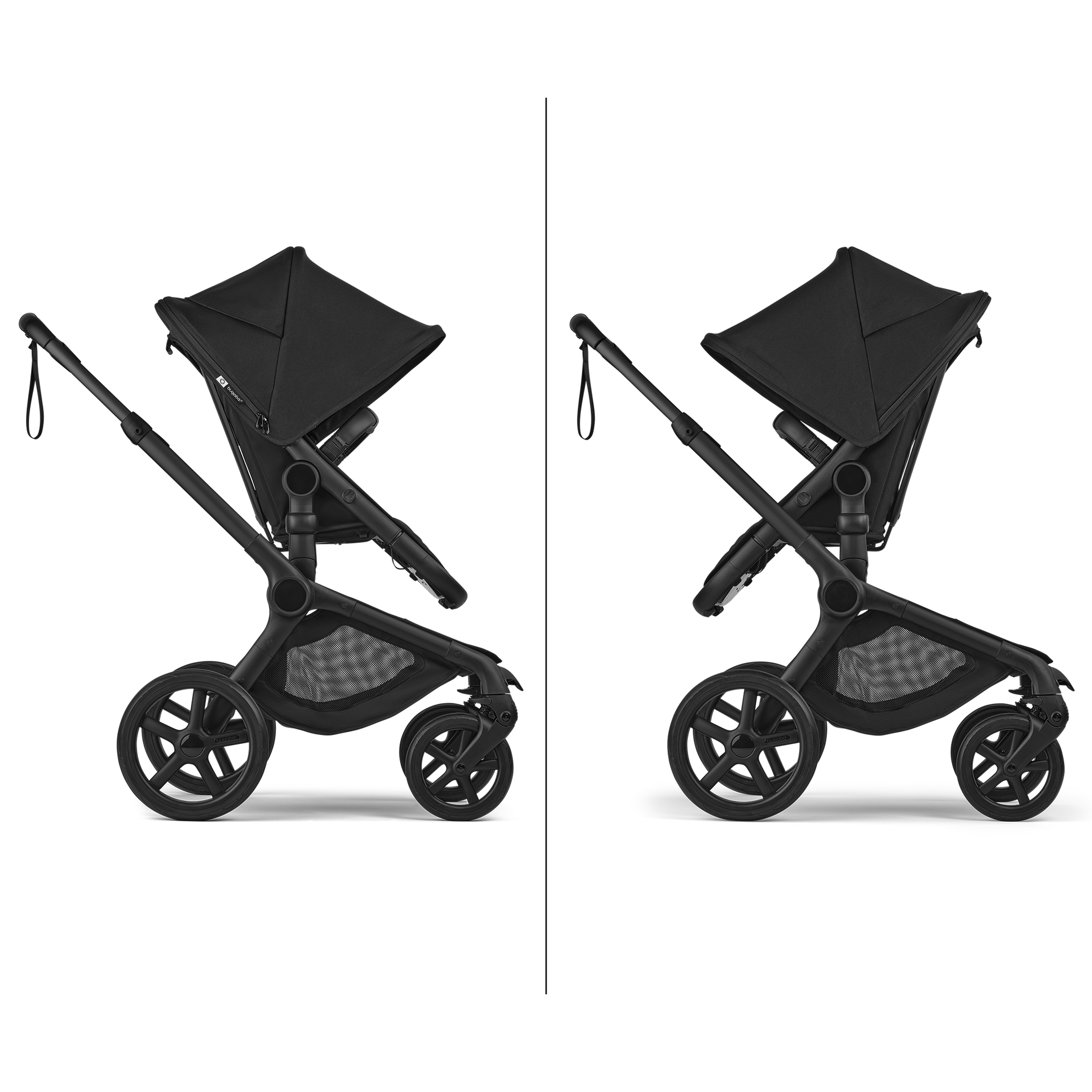 Bugaboo Fox 5 Renew 2-in-1 stroller black base, cocoa brown fabrics, cocoa brown sun canopy - Thumbnail Slide 6 of 12