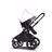Bugaboo Fox 2 Seat and Bassinet Stroller Fresh white sun canopy, Black style set, black chassis - Thumbnail Slide 1 of 6