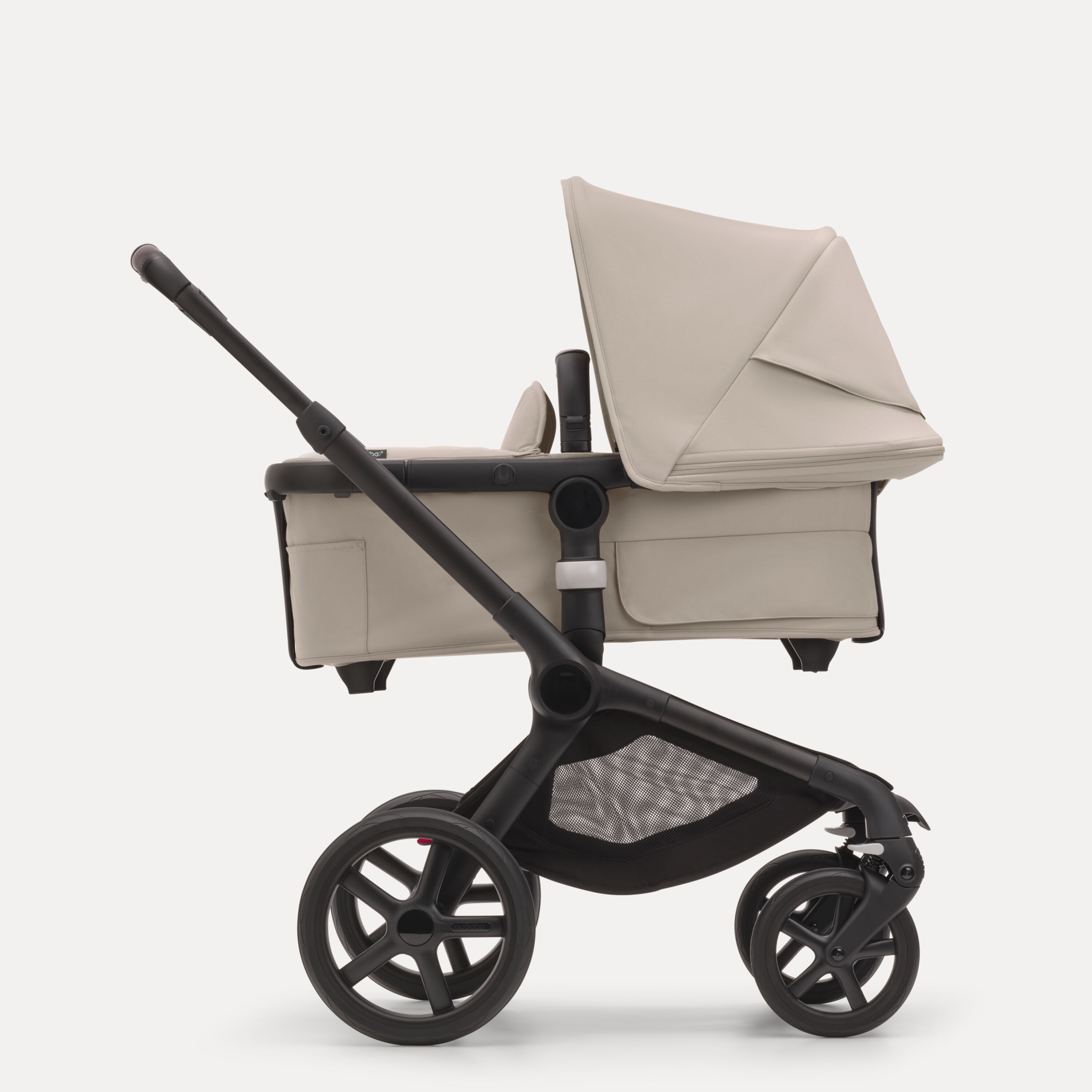 Bugaboo Fox 5 2-in-1 pram black base, desert taupe fabrics, desert taupe sun canopy - Main Modal Image Slide 2 of 13