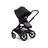 Bugaboo Fox 3 seat stroller with black frame, grey fabrics, and black sun canopy. - Thumbnail Slide 7 of 7