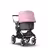 Bugaboo Fox 2 seat and carrycot pushchair soft pink sun canopy, grey melange fabrics, aluminium base - Thumbnail Slide 1 of 10
