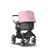 Bugaboo Fox 2 seat and carrycot pushchair soft pink sun canopy, grey melange fabrics, aluminium base - Thumbnail Slide 1 of 10